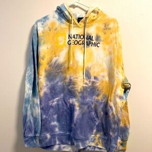 National Geographic tye dye hoodie
